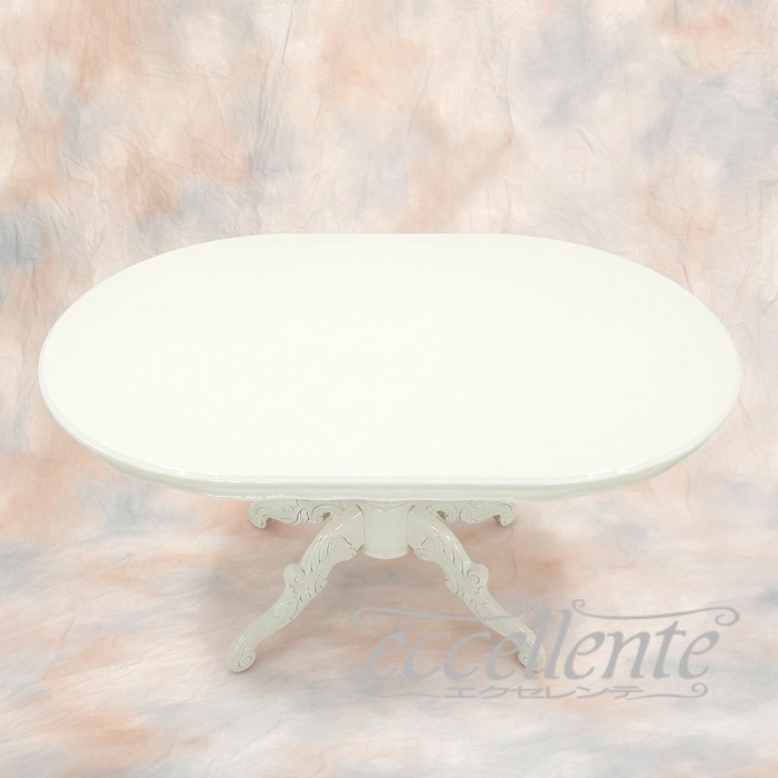 イタリア製ダイニングテーブル 135 アイボリー  Dining Table 135 Ivory｜MS-910TLW