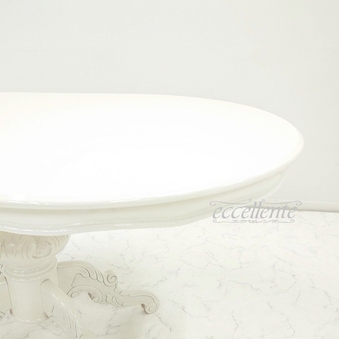 イタリア製ダイニングテーブル 135 アイボリー  Dining Table 135 Ivory｜MS-910TLW