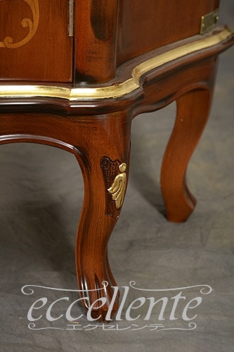 TV-BR6122NG イタリア製 テレビボードグランデ St.ボルボネーゼ 象嵌/ウォールナット+ゴールドリーフ TV board grande St. Borbonese with inlay/Walnut color with gold leaf