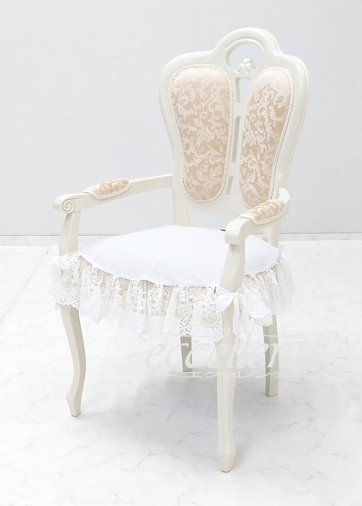 イタリア製 レース付シートカバー Provenza Ivory｜Seat cover with lace / Provenza Ivory｜CH-SC42PI