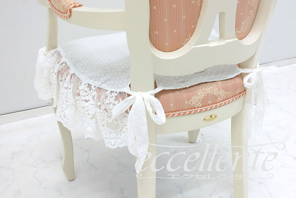イタリア製 レース付シートカバー Provenza Ivory｜Seat cover with lace / Provenza Ivory｜CH-SC42PI