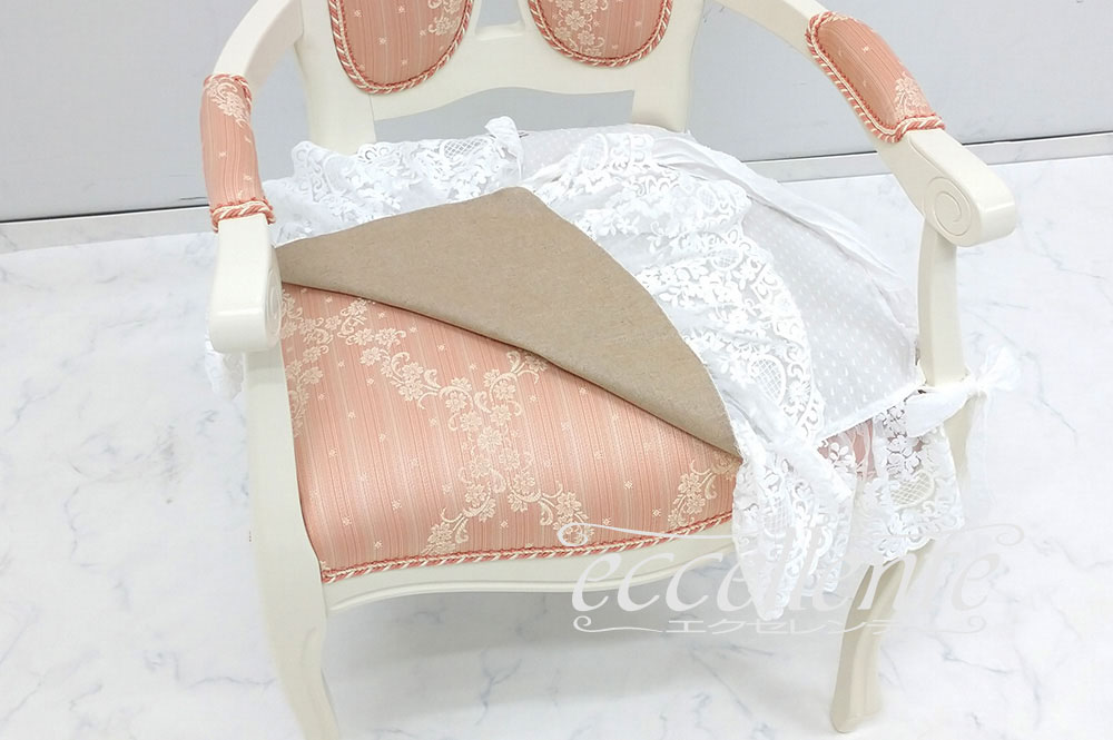 イタリア製 レース付シートカバー Provenza Ivory｜Seat cover with lace / Provenza Ivory｜CH-SC42PI