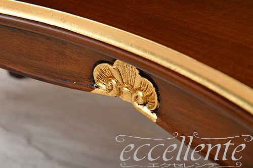 イタリア製 ブックシェルフ St.ボルボネーゼ 象嵌／ウォールナット＋ゴールドリーフ｜Bookshelf St.Borbonese with inlay/Walnut Finish with gold leaf｜TV-BR581NG