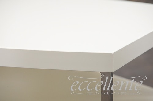 イタリア製 センターテーブル ローマ 2段／ホワイト｜RO-TAV02BI