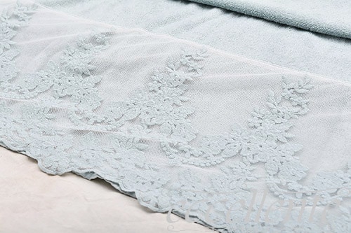 イタリア製 バスタオル大 Versailles/ライトブルー|Bath towel Large / Versailles Light blue|CH-T3073VBLL