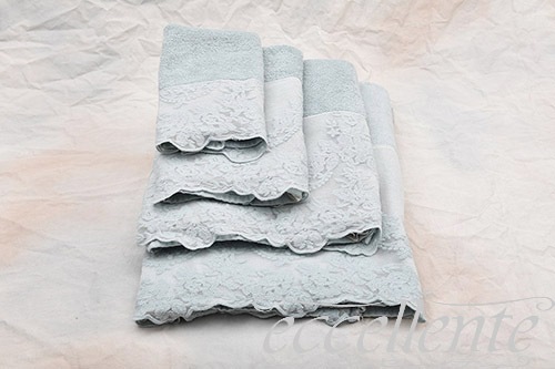 イタリア製 バスタオル大 Versailles/ライトブルー|Bath towel Large / Versailles Light blue|CH-T3073VBLL