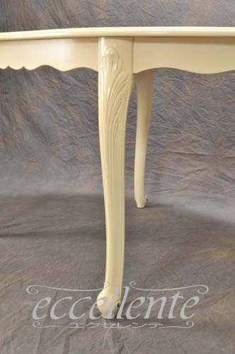 イタリア製 ダイニングセット アイボリー(テーブル&アームチェア2脚セット) Dining table set (Table&2Armchairs) / Ivory|LA0700W-19WF3M