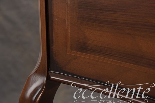 イタリア製 デスク St.ボルボネーゼ 象嵌／ウォールナット＋ゴールドリーフ｜Desk St.Borbonese with inlay/Walnut Finish with Gold Leaf｜TV-BR590NG