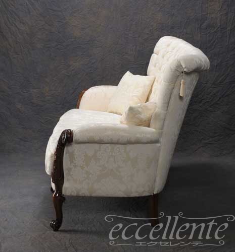 イタリア製 3シートソファ ヴェンタリオ ウォールナット/LORENA ice |MS-321/3