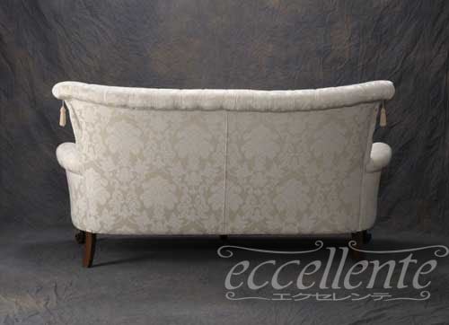 イタリア製 3シートソファ ヴェンタリオ ウォールナット/LORENA ice |MS-321/3