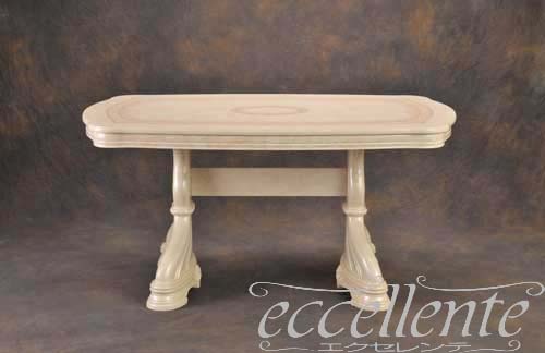 【サルタレッリ/Saltarelli】 イタリア製 ダイニングテーブル アマルフィ 145／アイボリー｜AM-12W