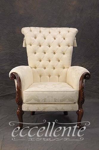 MS-321/A イタリア製 アームチェア ヴェンタリオ ウォールナット/LORENA ice