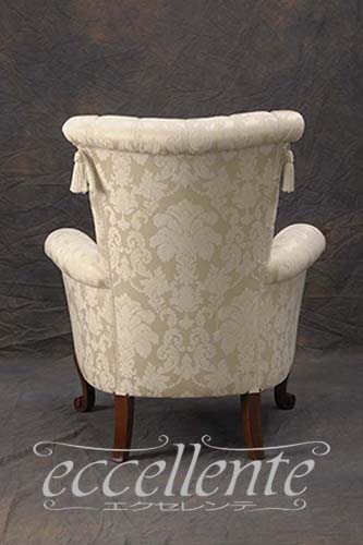 MS-321/A イタリア製 アームチェア ヴェンタリオ ウォールナット/LORENA ice