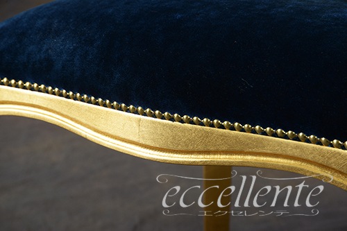 イタリア製 アームチェア ヴェネチアーナ ゴールド｜GP-06G180912