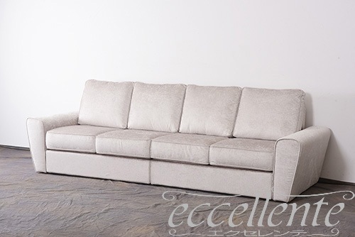 CS-DUFS2L,CS-DUFS2R イタリア製 4シートソファ　ダフィー　2シート1アーム×2／シルバー  4Seat sofa Duffy/Silver