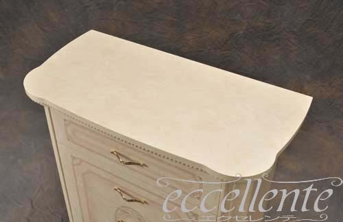 【サルタレッリ/Saltarelli】 イタリア製 スモール4段チェスト アマルフィ アイボリー｜AM-09W