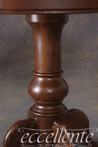TV-6211N イタリア製 ラウンドテーブル80Ф　象嵌／ウォールナット  Round table 80φ with inlay/Walnut Color