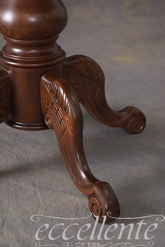 TV-6211N イタリア製 ラウンドテーブル80Ф　象嵌／ウォールナット  Round table 80φ with inlay/Walnut Color