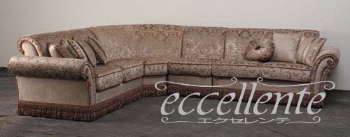 CS-TOPAV2L,CS-TOPAVCO,CS-TOPAVAN,CS-TOPAV2R イタリア製 6シートコーナーソファ　トパッツィオ　バイオレット   6seat corner sofa Topazio/Violet