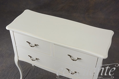 TV-6214WA イタリア製 チェスト 3dr アンティークホワイト 3 drawer