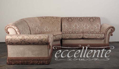 イタリア製 5シートコーナーソファ トパッツィオ バイオレット   5seat corner sofa Topazio/Violet｜CS-TOPAV2L,CS-TOPAVCO,CS-TOPAV2R