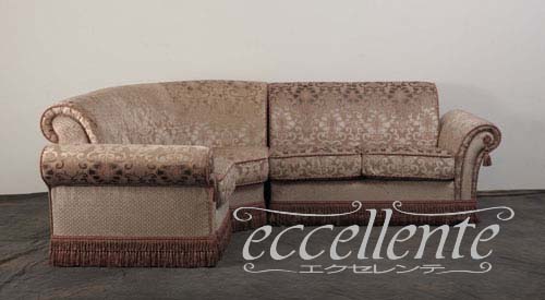 CS-TOPAVAL,CS-TOPAVCO,CS-TOPAV2R イタリア製 4シートコーナーソファ　トパッツィオ　バイオレット  4seat corner sofa Topazio/Violet