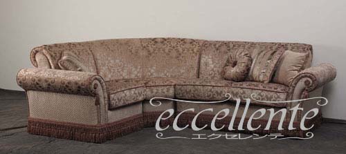 CS-TOPAVAL,CS-TOPAVCO,CS-TOPAV2R イタリア製 4シートコーナーソファ　トパッツィオ　バイオレット  4seat corner sofa Topazio/Violet