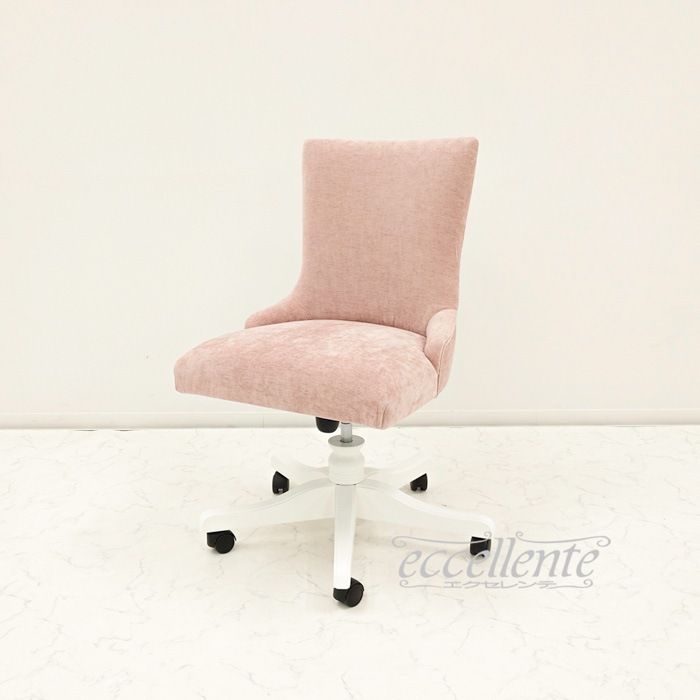 MS-696RWGNP イタリア製 デスクチェア Olanda Geneva Pink ホワイト Desk chair Olanda Geneva Pink White