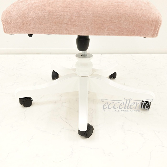 MS-696RWGNP イタリア製 デスクチェア Olanda Geneva Pink ホワイト Desk chair Olanda Geneva Pink White