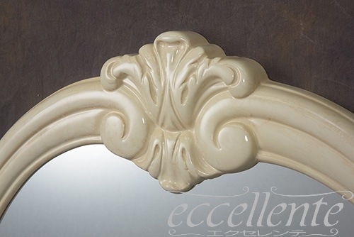 【サルタレッリ/Saltarelli】 イタリア製 ドレッサーミラー アマルフィ アイボリー｜AM-25W