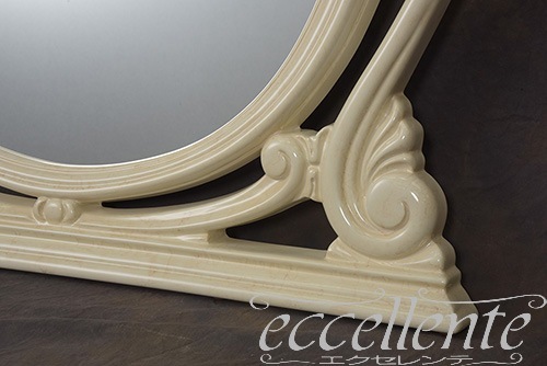 【サルタレッリ/Saltarelli】 イタリア製 ドレッサーミラー アマルフィ アイボリー｜AM-25W