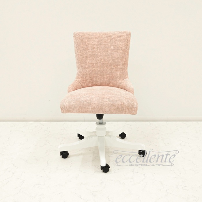 MS-696RWVLP イタリア製 デスクチェア Olanda Valetta Pink ホワイト Desk chair Olanda Valetta Pink White