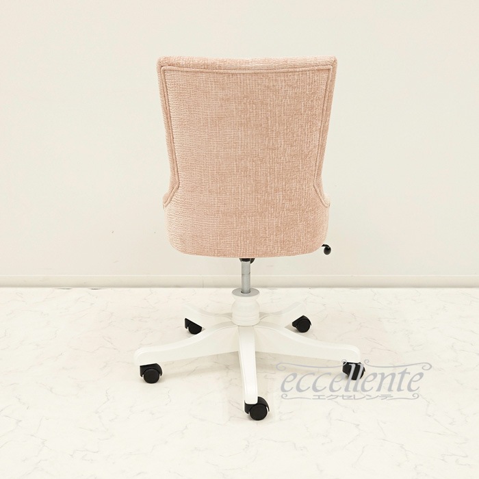 MS-696RWVLP イタリア製 デスクチェア Olanda Valetta Pink ホワイト Desk chair Olanda Valetta Pink White