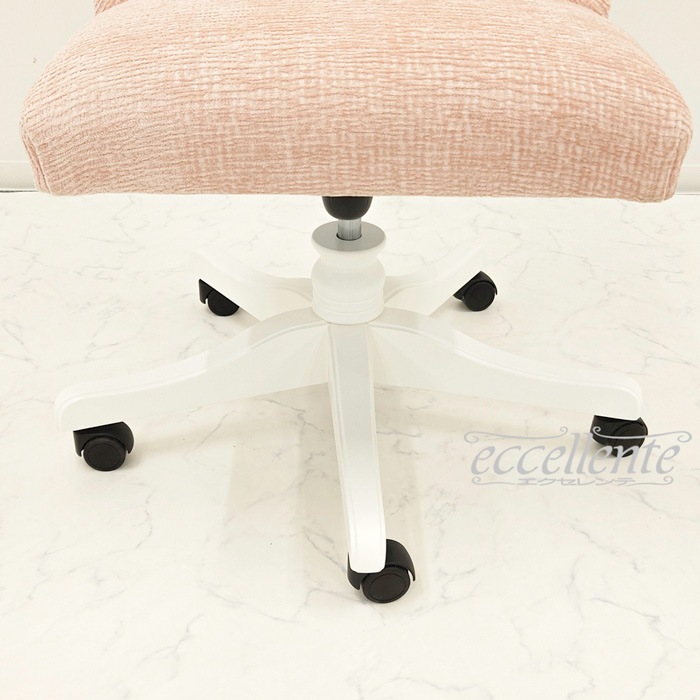 MS-696RWVLP イタリア製 デスクチェア Olanda Valetta Pink ホワイト Desk chair Olanda Valetta Pink White