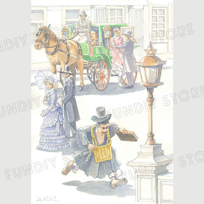 【限定1枚 ★サイレントオークション★11/11 18:00～11/17 23:59まで！】岸大武郎先生　原画16『てんぎゃん－通勤篇－』