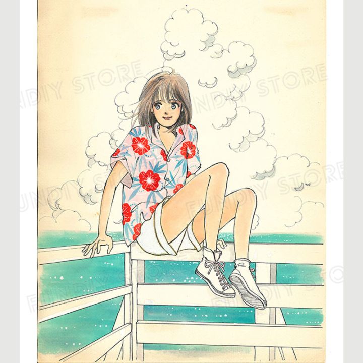 【限定1枚】よしまさこ先生　原画7『海』雑誌表紙用に描き下ろししたアナログ原稿