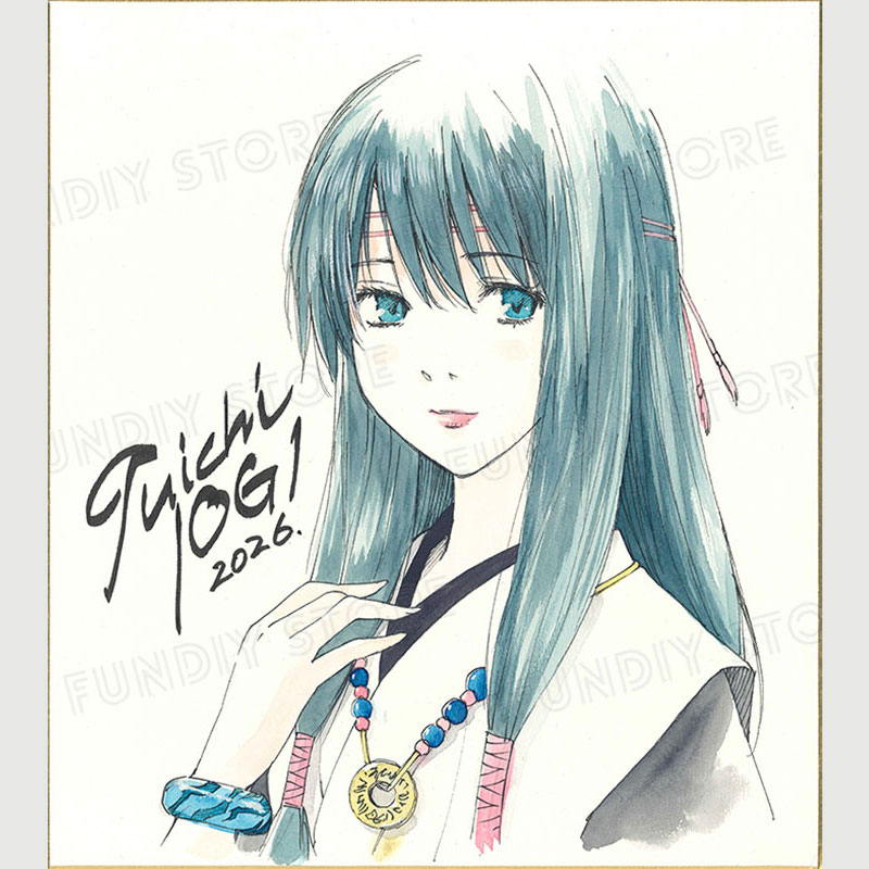 【限定1枚 ★サイレントオークション★】井荻寿一先生　完成品カラーイラスト色紙1『霊能探偵ミコ』神宮寺ミコ