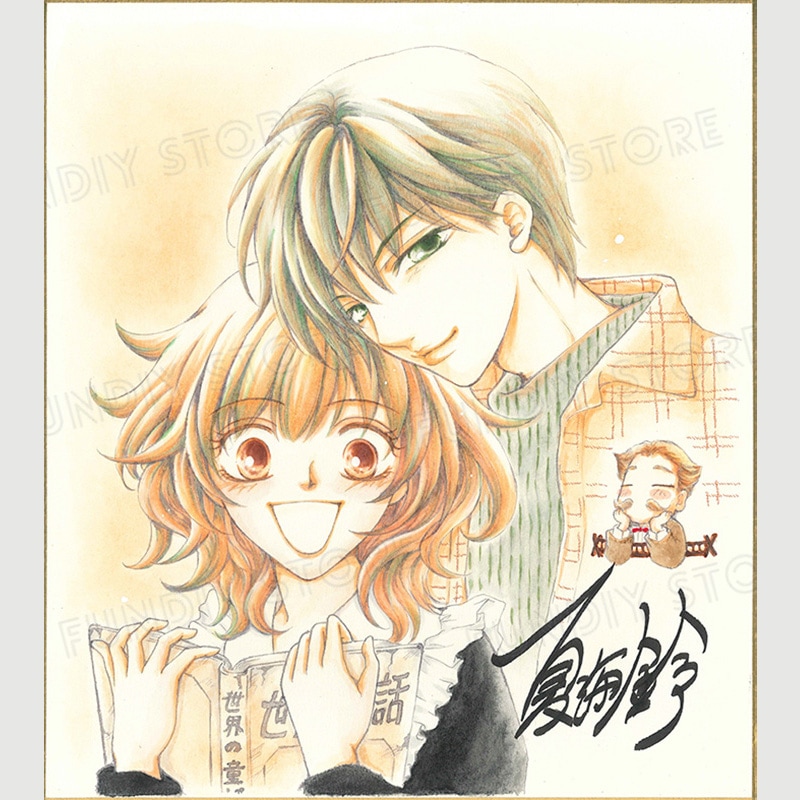 【限定1枚】夏海鈴先生　完成品カラーイラスト色紙1『屋根裏のマザー』