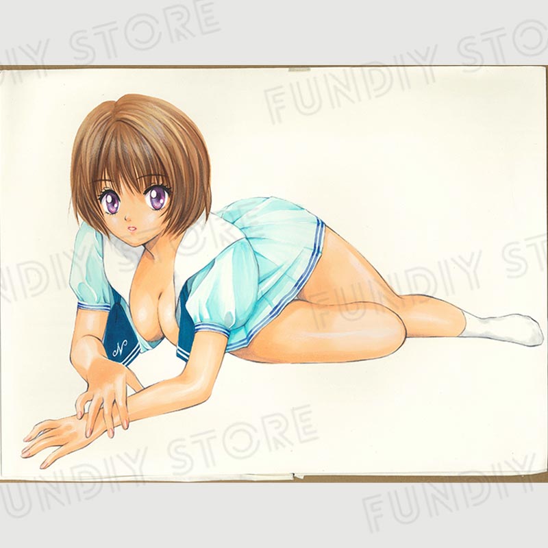 【限定1枚 ★サイレントオークション★】百済内創（葉月京）先生　原画5『ふにく倶楽部』表紙イラスト【生原画】
