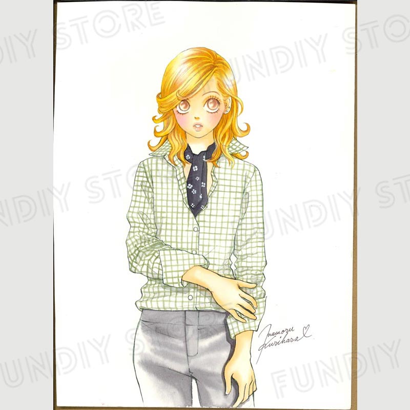 【限定1枚】栗原まもる先生　原画19『学園恋愛者！（ミサト）』予告カット用【生原画】
