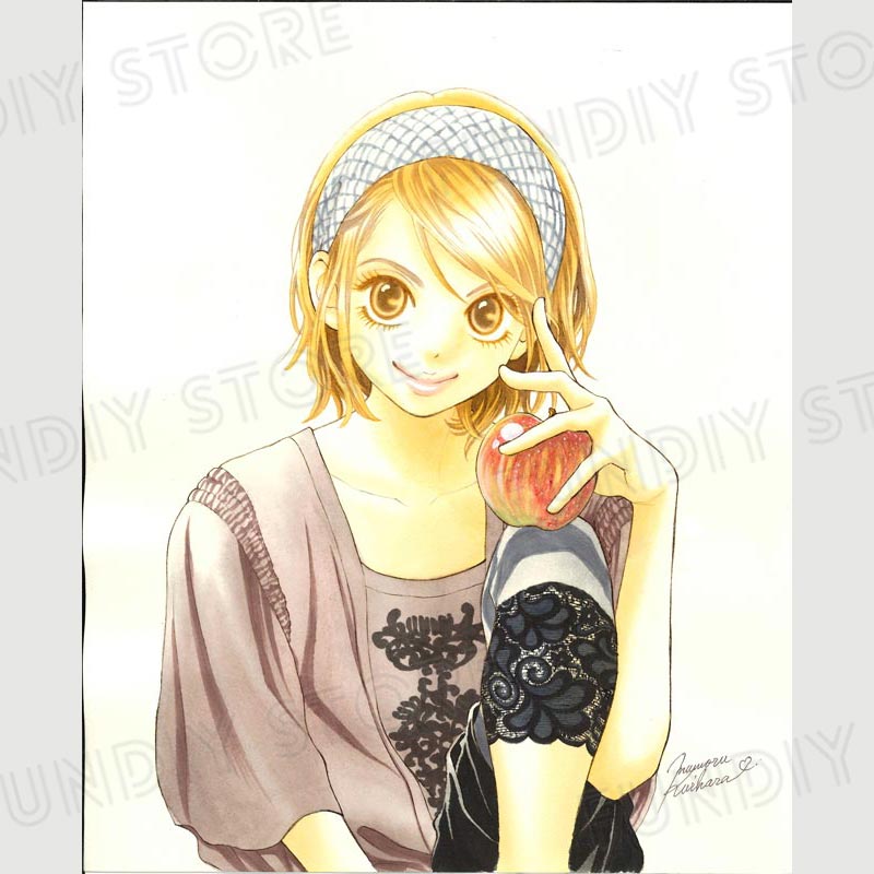 【限定1枚】栗原まもる先生　原画28『ケッコーケンコウ家族（密子）』Kiss 表紙用イラスト【生原画】