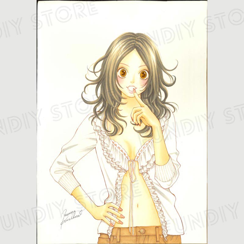【限定1枚】栗原まもる先生　原画30『オリジナル』Kiss増刊 One More Kiss 表紙用イラスト【生原画】