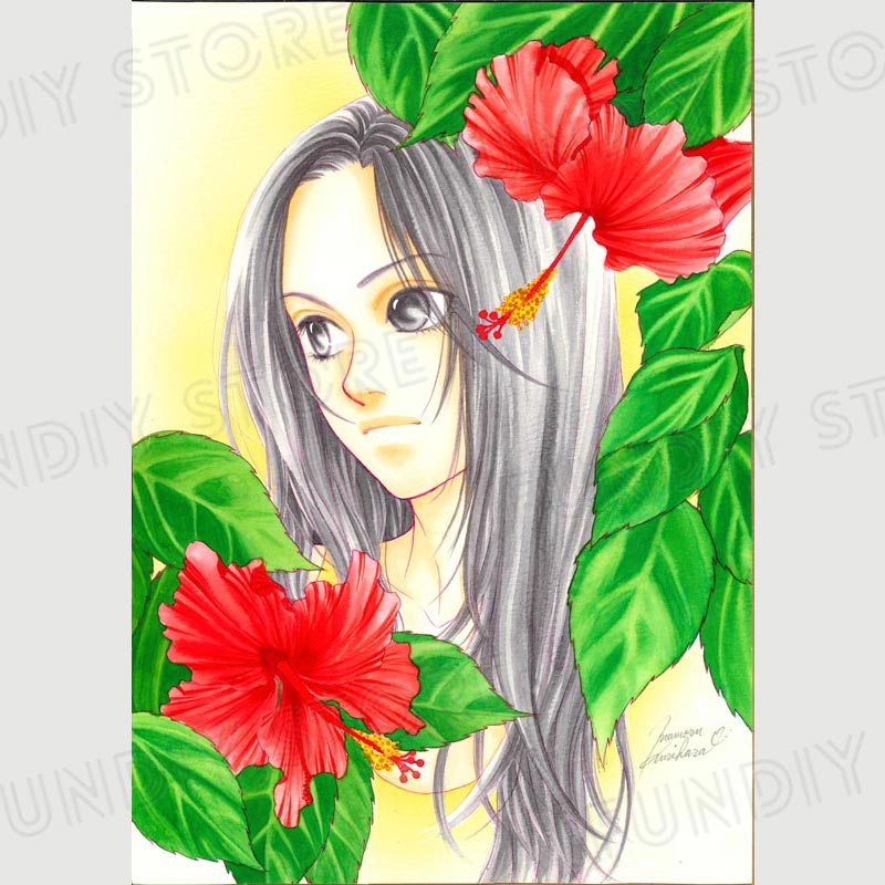 【限定1枚】栗原まもる先生　原画37『バガージマヌパナス（綾乃）』後編扉絵【生原画】