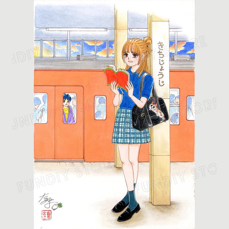 【★チャリティーオークション★】高見まこ先生　原画2『いとしのエリー』エリー18歳