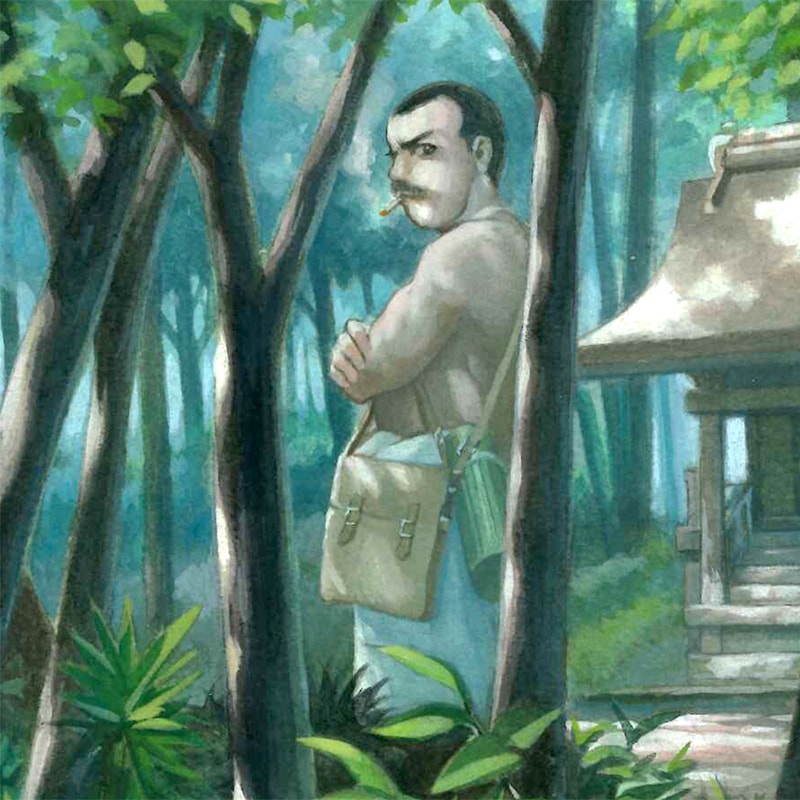 【サイレントオークション★7/19 12:00～7/25 23：59まで！】【限定１枚】岸大武郎先生　原画6 『てんぎゃん』C_神島篇