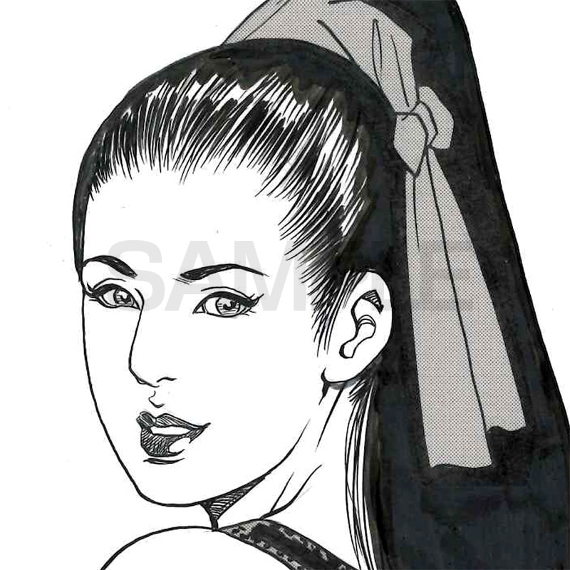 【限定1枚】叶精作「女裏飛脚・あずさ」扉イラスト3