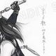 【限定1枚】叶精作先生　原画331『二代目女裏飛脚つばめ』表紙イラスト「コミック艶・vol.44」【生原画】