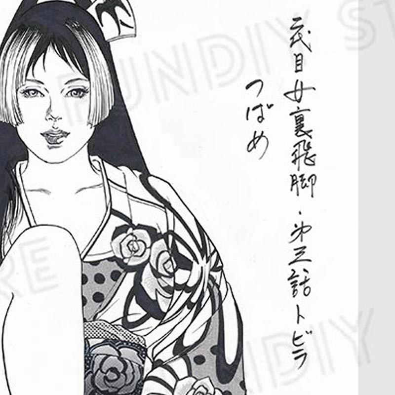 【限定1枚】叶精作先生　原画335『二代目女裏飛脚つばめ』第三話・トビラ絵【生原画】