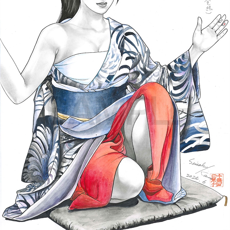 【限定1枚】叶精作「仕留屋稼業・あさみ」グラビア・ピンナップ2