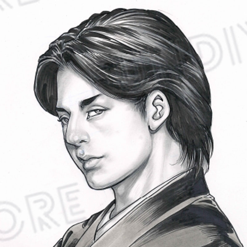 【限定1枚】叶精作「そぞろ源内」イラスト・杉田玄白